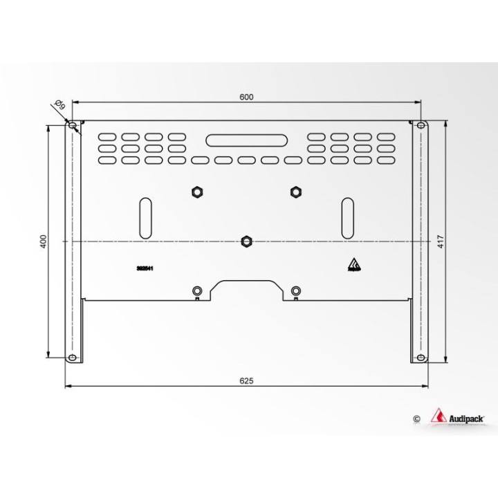 Support mural Audipack AUD-392541 | VESA 600x400mm | vis M6 Audipack
