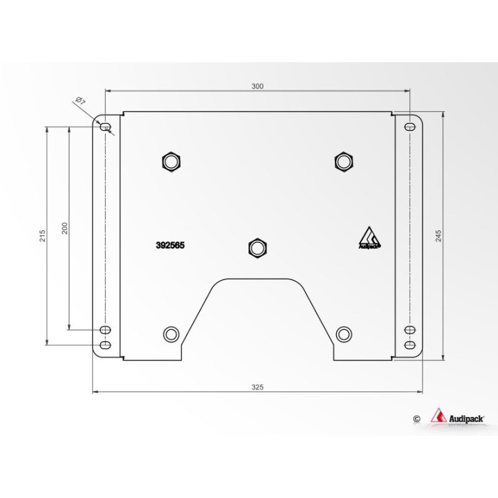 Support VESA Audipack AUD-392579 | 300x300mm | vis M6 Audipack