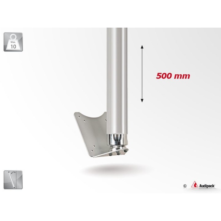 Support plafond Audipack AUD-CMV1-0500G | 500 mm | VESA 75/100 Audipack