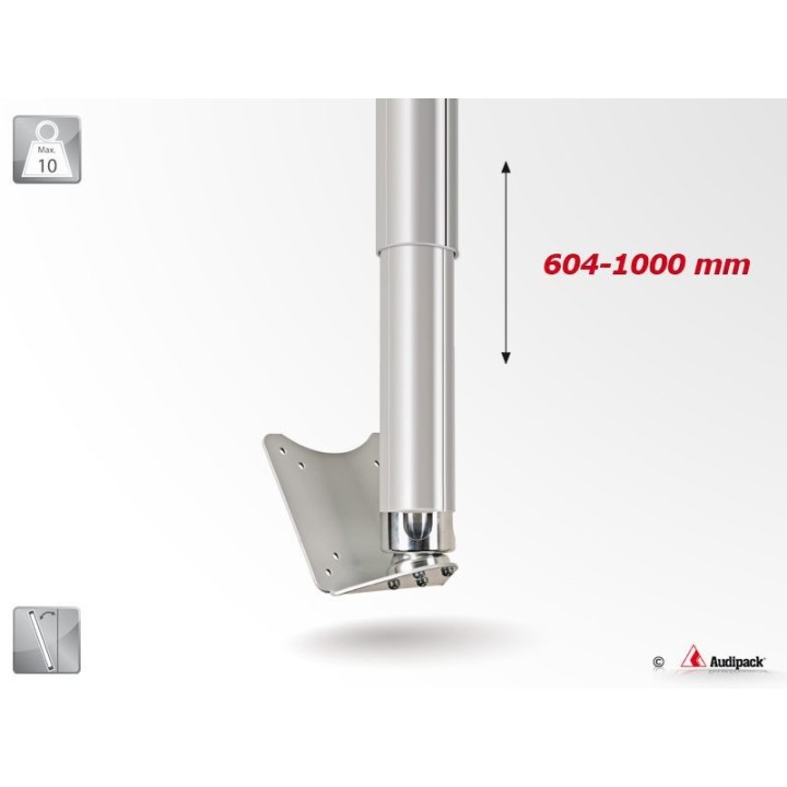 Support plafond Audipack AUD-CMV1-1000TG | 604-1000 mm | VESA 75/100 Audipack