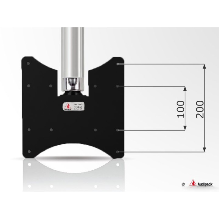 Support plafond Audipack AUD-CMV2-0500G | 500 mm | VESA 100/200 Audipack