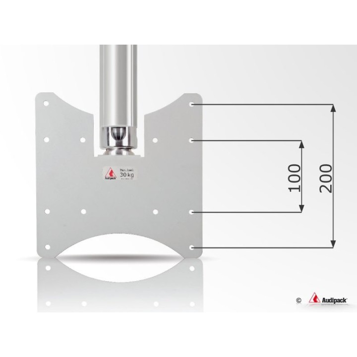 Support plafond Audipack AUD-CMV2-1500TG | 907/1500 mm | VESA 100/200 Audipack