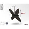 Support plafond Audipack AUD-CMV4-0800G | 800 mm | VESA 200/300/400 | gris Audipack