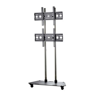 EDBAK - TR3 - Chariot mobile pour deux écrans 42" à 65" en position verticale