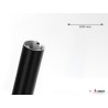 Colonne d'extension Audipack AUD-ET-2000B | 54 mm diamètre | hauteur 2000 mm | noir Audipack