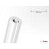 Support mural Audipack AUD-ET-2000W | Ext. for UTC, UTS | Blanc, 2000 mm Audipack