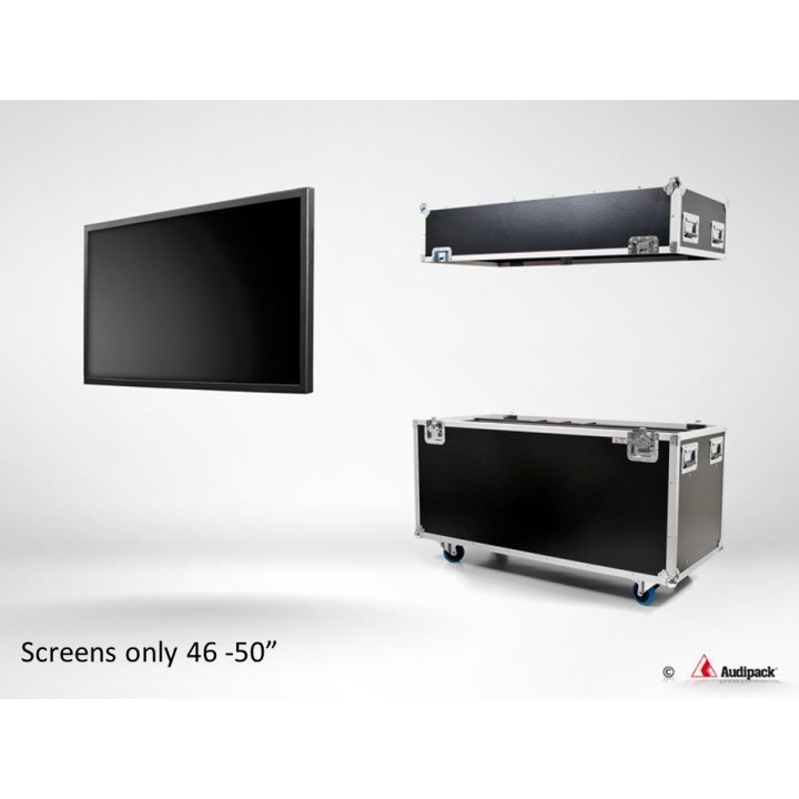 Flightcase Audipack AUD-FCFP-4650W | Flat panel 46-50" | roues Audipack