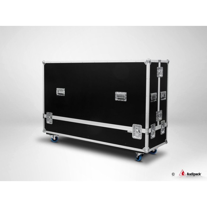 Flightcase Audipack AUD-FCFP-8085DW | 2 x 80-85" | sur roulettes Audipack