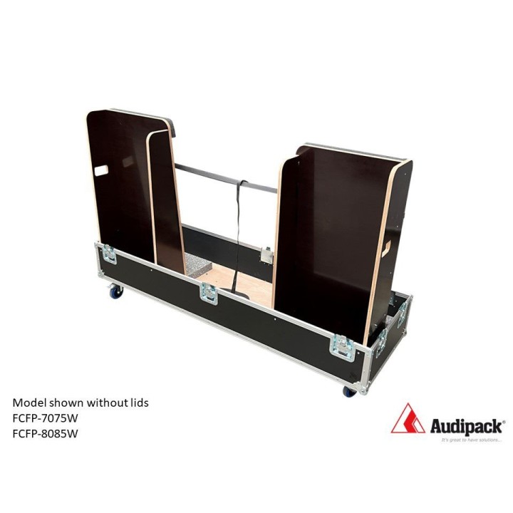 Flightcase Audipack AUD-FCFP-8085W | 80-85 pouces| sur roues Audipack