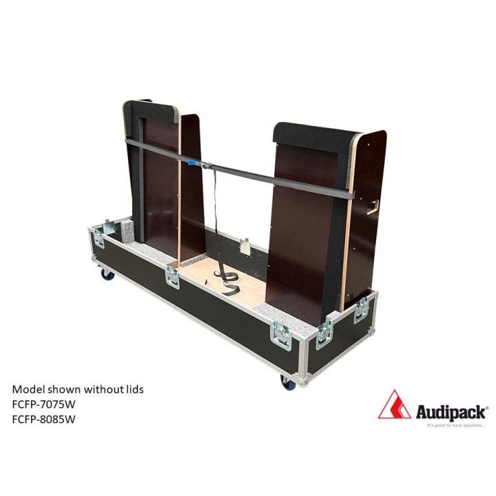 Flightcase Audipack AUD-FCFP-8085W | 80-85 pouces| sur roues Audipack