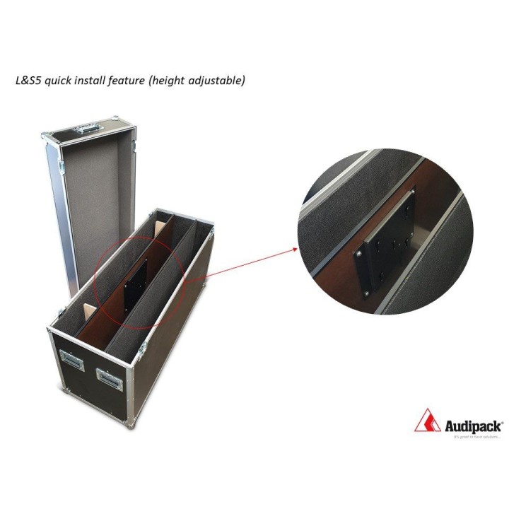 Flightcase sur roulette Audipack AUD-FCFS-4650W | 46-50p | emplacement pied de sol Audipack