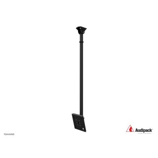 Support plafond fixe Audipack AUD-FCM-1000B | écran 1000 mm | inclinaison 0-20° Audipack