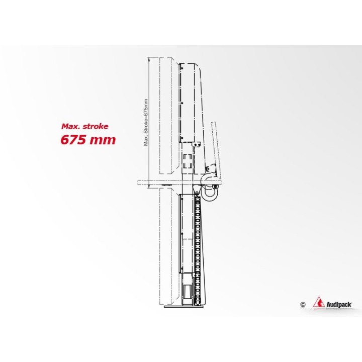 Système de levage Audipack AUD-FPL-1050 | max. écran 55" | pop up Audipack