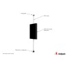 Colonne sol plafond Audipack AUD-FPRC-C4000 | 4000mm | robuste Audipack