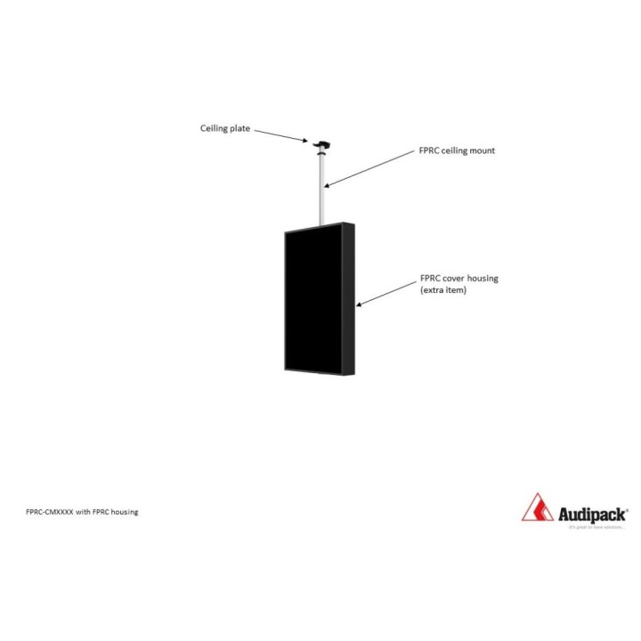 Potence plafond Audipack AUD-FPRC-CM1500 | 1500mm | robuste Audipack
