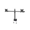Support de bureau Edbak SV05C-B | Deux écrans 19"-27" | Noir