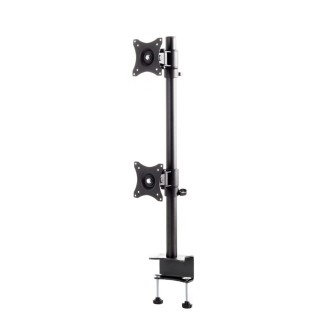 Support de bureau Edbak SV08C-B | Deux écrans 19"-27" | Verticale noire - SV08C-B - Edbak