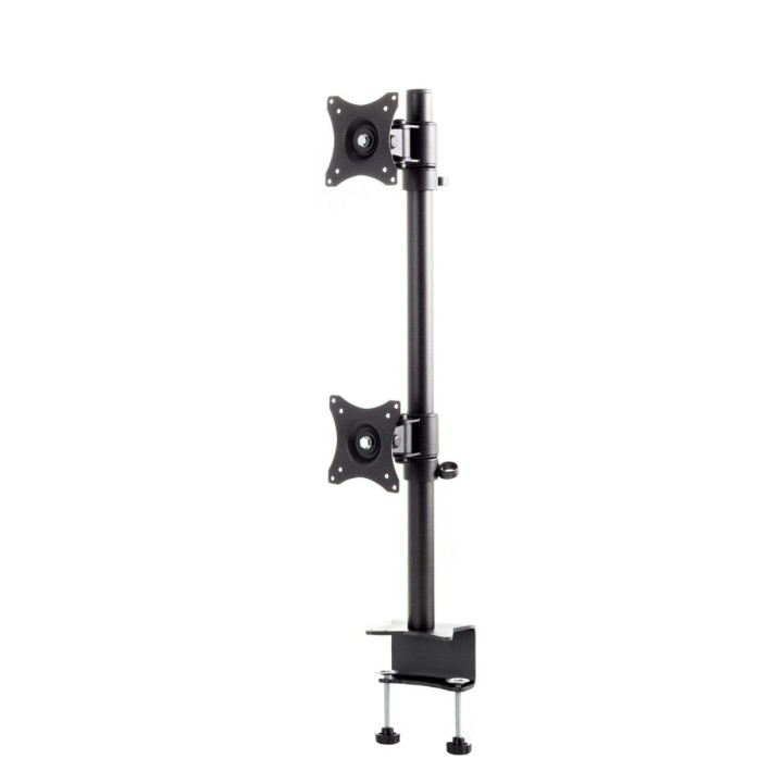 Support de bureau Edbak SV08C-B | Deux écrans 19"-27" | Verticale noire - SV08C-B - Edbak