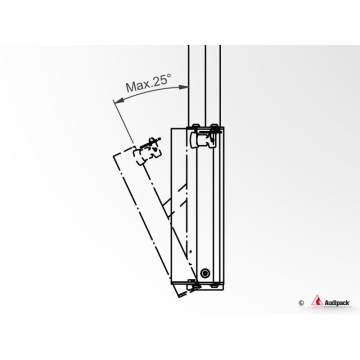 Support plafond Audipack AUD-FTCD-1500TB | double écrans | jusqu'à 65p Audipack