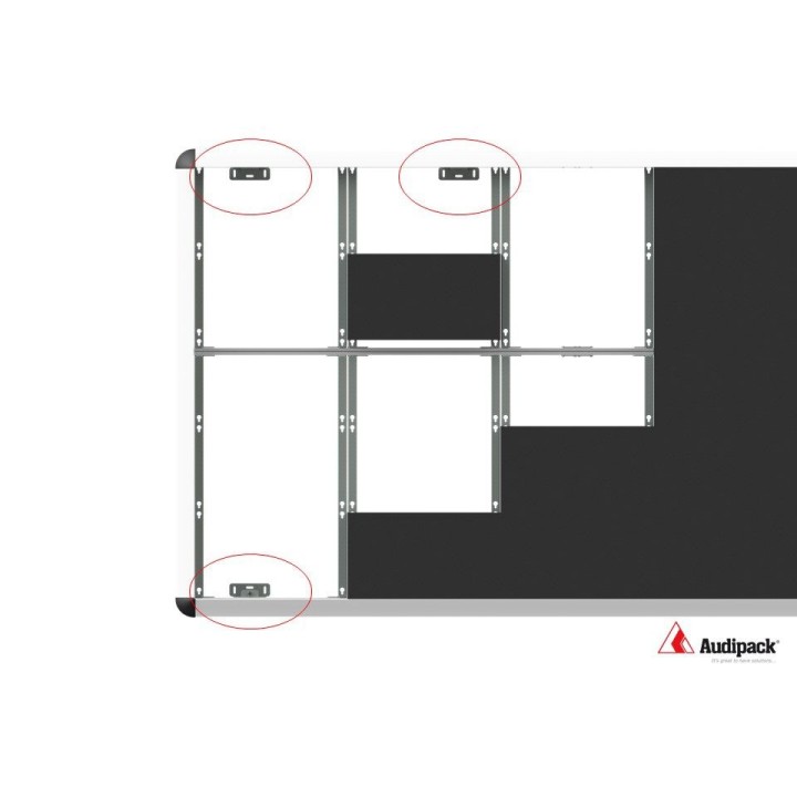 Support mural Audipack AUD-LWM-WM1 | ajustable | pour mur LED Audipack