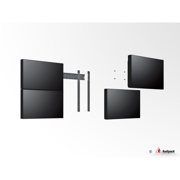 Double barre verticale Audipack AUD-MA-2-55 | VESA 200/400 mm | 55p | paysage Audipack