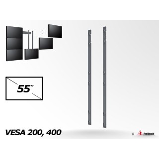 Support mural Audipack AUD-MA-3-55 | Triple barre VESA 400 mm | Écran 55p Audipack