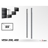 Support mural Audipack AUD-MA-3-55 | Triple barre VESA 400 mm | Écran 55p Audipack