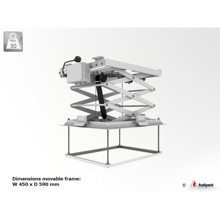 Support plafond Audipack AUD-PCL-3050-3 | Pantographe motorisé | 3050 mm Audipack