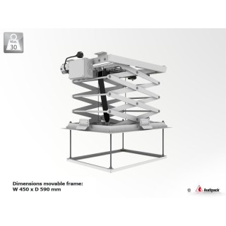 Support plafond motorisé Audipack AUD-PCL-3050-4 | Pantographe | 1910 mm Audipack