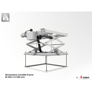 Support plafond motorisé Audipack AUD-PCL-5050-2 | Pantographe | 900 mm Audipack
