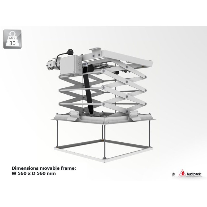 Support plafond Audipack AUD-PCL-5050-4 | motorisé | pantographe Audipack