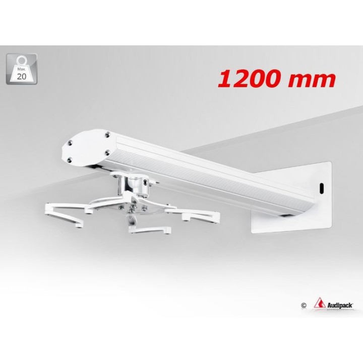 Support mural Audipack AUD-PWM-ST1200 | 960-1200 mm | blanc Audipack