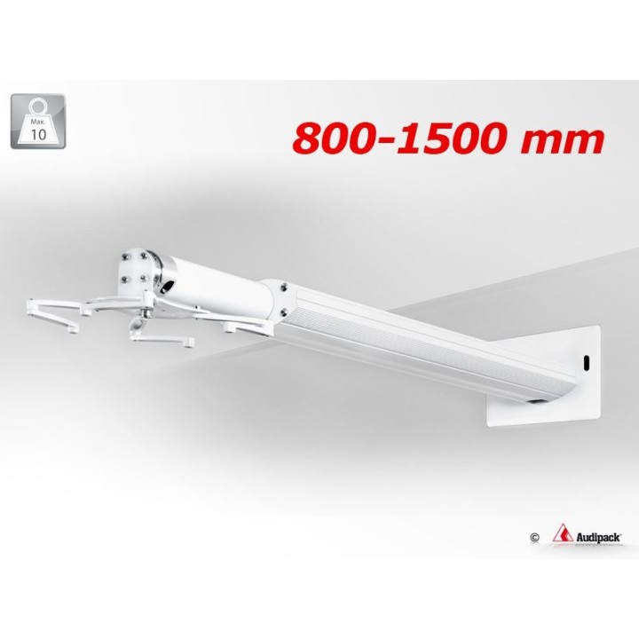 Support mural pour vidéoprojecteur Audipack AUD-PWM-ST1500T | 800-1500 mm | blanc Audipack