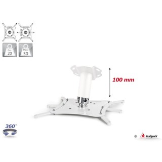 Support plafond Audipack AUD-QFIX3-0100W | 100 mm | blanc Audipack