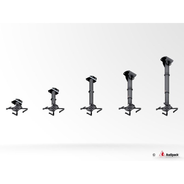 Support plafond vidéoprojecteur Audipack AUD-QFIX-0100G | 100 mm | gris Audipack