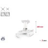 Support plafond Audipack AUD-QFIX-0100W | 100 mm | blanc Audipack