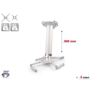 Support plafond vidéoprojecteur Audipack AUD-QFIX-0300G | 300 mm | gris Audipack