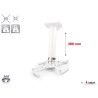 Support plafond vidéoprojecteur Audipack AUD-QFIX-0300W | 300 mm | blanc Audipack