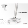 Support plafond Audipack AUD-QFIX-0700TG | 450-700 mm | gris Audipack