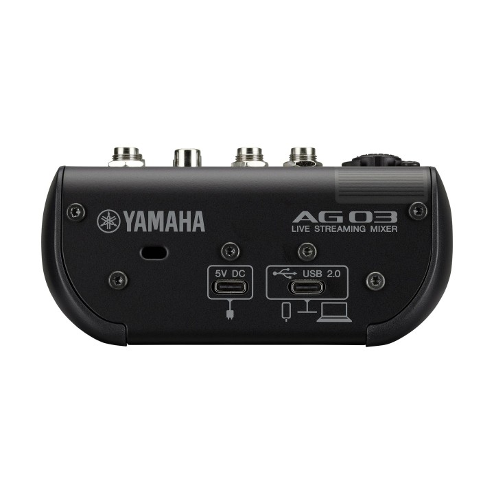 Console de streaming Yamaha YAM-AG03MK2-B | 3 canaux | Noire Yamaha