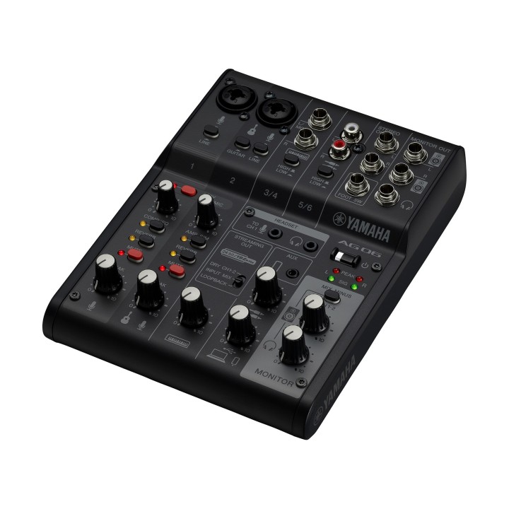 Console de streaming Yamaha YAM-AG06MK2-B | 6 canaux | Noire Yamaha