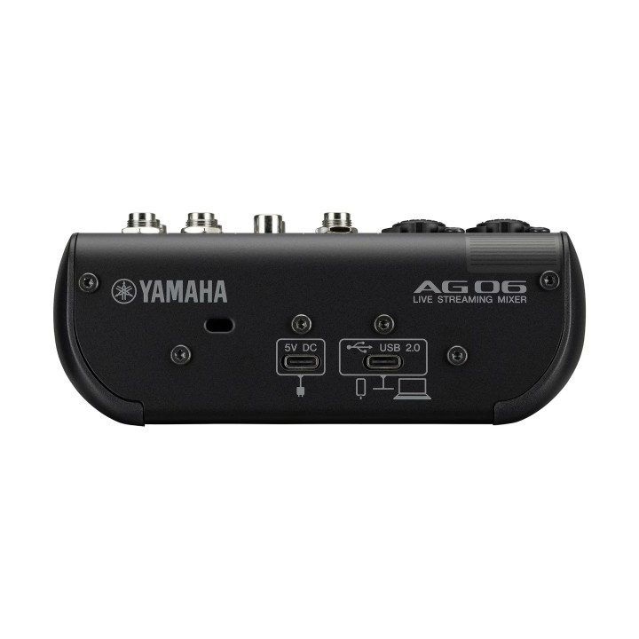 Console de streaming Yamaha YAM-AG06MK2-B | 6 canaux | Noire Yamaha