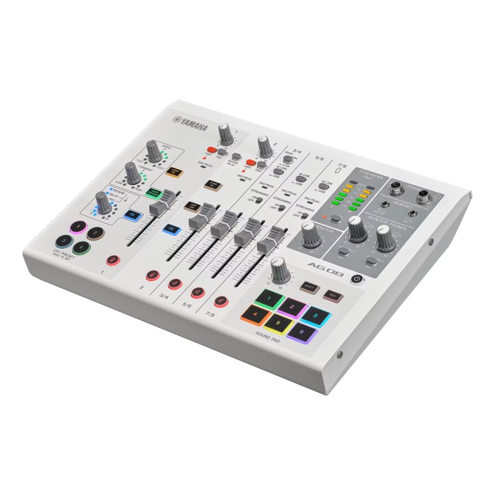 Console de mixage Yamaha YAM-AG08-WH | 8 canaux | noire Yamaha