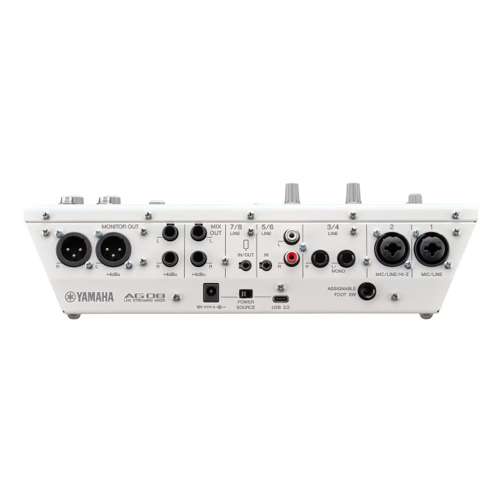 Console de mixage Yamaha YAM-AG08-WH | 8 canaux | noire Yamaha