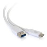 Cordon USB C2G28835 | 3ft USB M C TO A M 3.2 GEN1 3A | Blanc