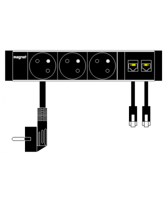 Magnat-Frame 4M - 1 prises françaises, 1 HDMI, 2 USB, 2 RJ45