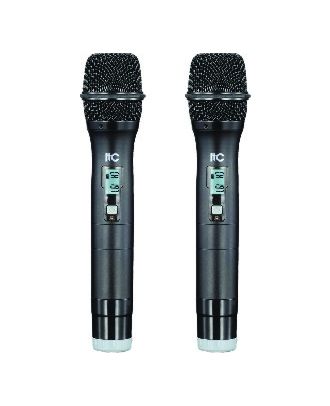 itC - Microphone sans fil UHF, un micro-cravate et un micro à main