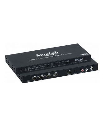 Commutateur HDMI 4×1 avec extraction audio 500437 Muxlab 