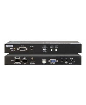Emetteur Scaleur 4K AV sur IP en KVM HDMI + entrée audio ana. + VGA