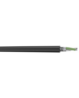 S2CEB - Câble dmx512 - 1 x 2 x 0,22 mm² - pvc noir - à la coupe